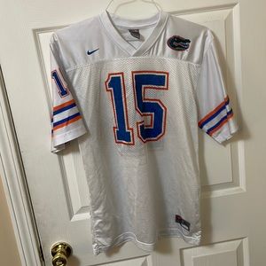 White Florida gators #15 football jersey, Youth XL, Nike
